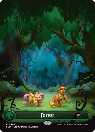 Forest (2544) (Secret Lair) Near Mint Foil
