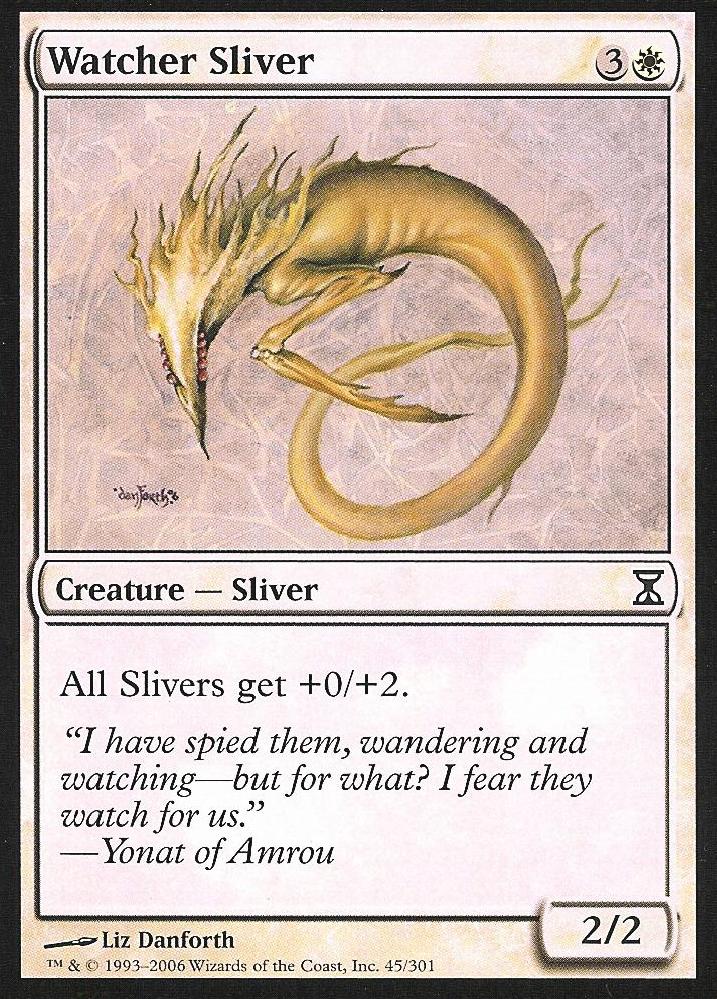 Watcher Sliver (Time Spiral) Medium Play Foil