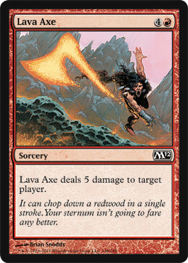 Lava Axe (Magic 2012 Core Set) Damaged / Poor