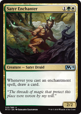 Satyr Enchanter (Magic 2019 Core Set) Light Play