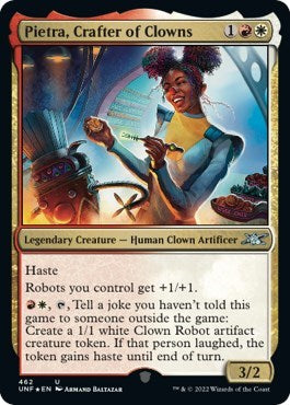 Pietra, Crafter of Clowns (Galaxy Foil) (Unfinity) Light Play Foil