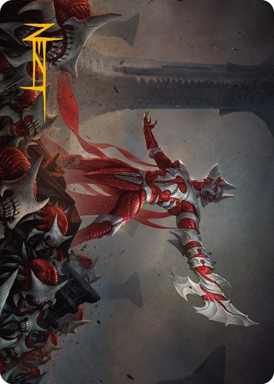 Mite Overseer Art Card (Gold-Stamped Signature) (Art Series: Phyrexia: All Will Be One) Near Mint