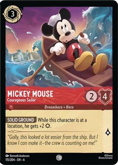 Mickey Mouse - Courageous Sailor (Azurite Sea) Near Mint