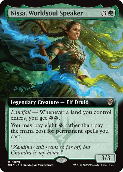 Nissa, Worldsoul Speaker (Extended Art) (Commander: Aetherdrift) Near Mint