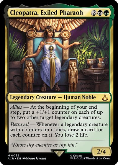 Cleopatra, Exiled Pharaoh (Universes Beyond: Assassin's Creed) Medium Play Foil