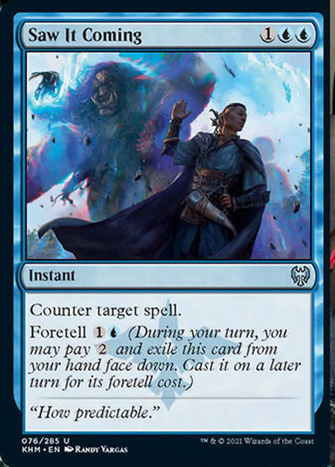 Saw It Coming (Kaldheim) Near Mint Foil