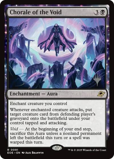 Chorale of the Void (Promo Pack: Edge of Eternities) Light Play Foil