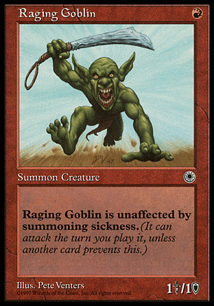 Raging Goblin (1) (Portal) Medium Play