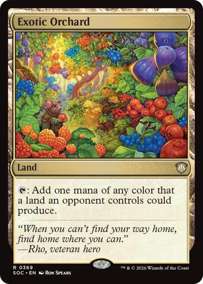 Exotic Orchard (Commander: Secrets of Strixhaven) Light Play