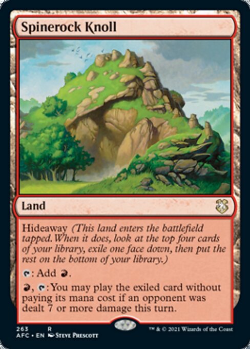 Spinerock Knoll (Commander 2021 Forgotten Realms) Light Play
