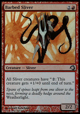 Barbed Sliver (Premium Deck Series: Slivers) Medium Play Foil