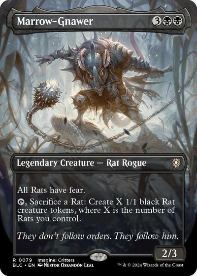 Marrow-Gnawer (Borderless) (Commander: Bloomburrow) Near Mint Foil
