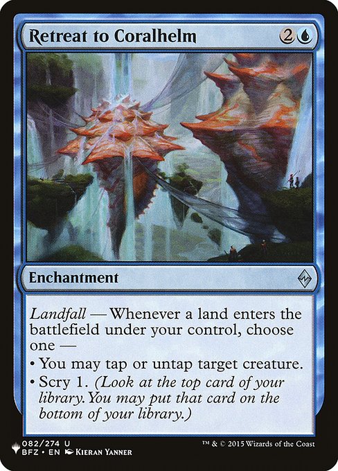 Retreat to Coralhelm (The List) Light Play