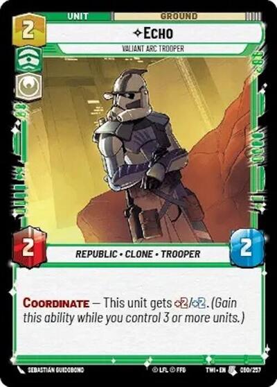 Echo Valiant Arc Trooper (Twilight of the Republic) Near Mint Foil