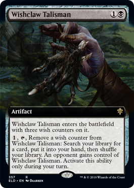 Wishclaw Talisman (Extended Art) (Throne of Eldraine) Light Play