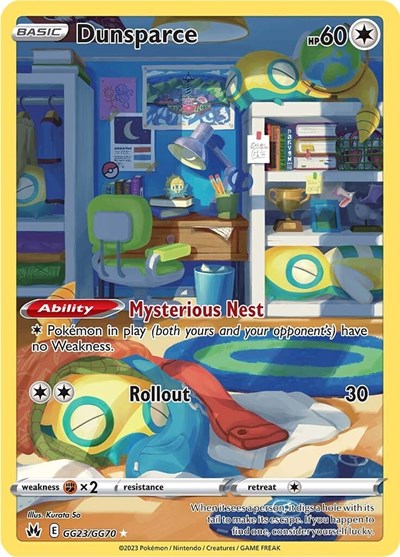 Dunsparce (Crown Zenith: Galarian Gallery) Light Play Holofoil