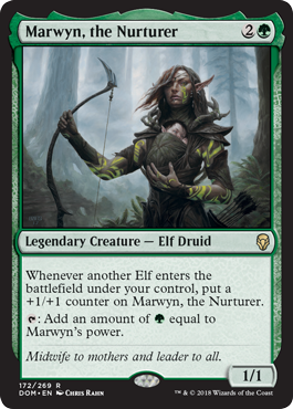 Marwyn, the Nurturer (Dominaria) Medium Play Foil