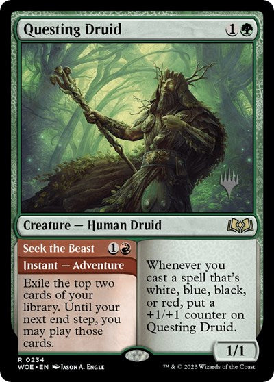 Questing Druid (Promo Pack: Wilds of Eldraine) Light Play