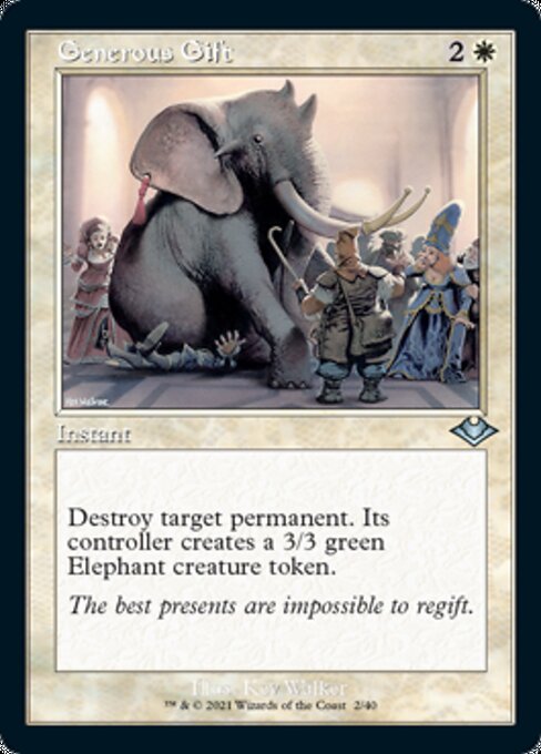 Generous Gift (Modern Horizons 1 Retro Frames) Near Mint Foil