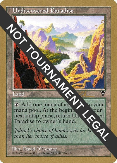 Undiscovered Paradise - 1997 Paul McCabe (VIS) (World Championship Decks) Heavy Play