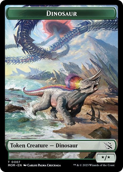 Dinosaur Token (March of the Machine) Light Play