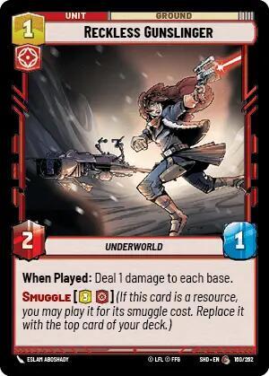 Reckless Gunslinger (Shadows of the Galaxy) Near Mint Foil