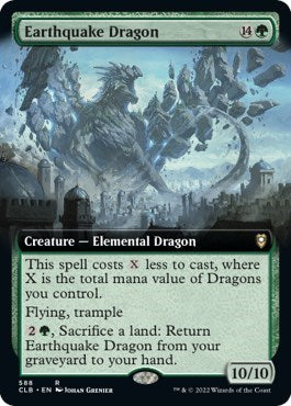 Earthquake Dragon (Extended Art) (Commander Legends: Battle for Baldur's Gate) Near Mint Foil