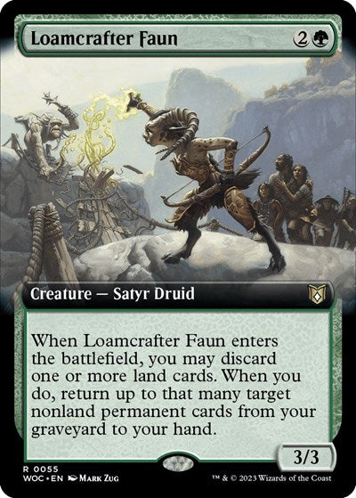 Loamcrafter Faun (Extended Art) (Commander: Wilds of Eldraine) Near Mint