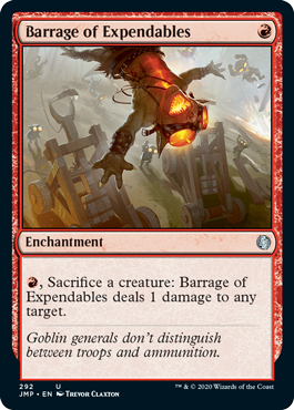 Barrage of Expendables (Jumpstart) Medium Play