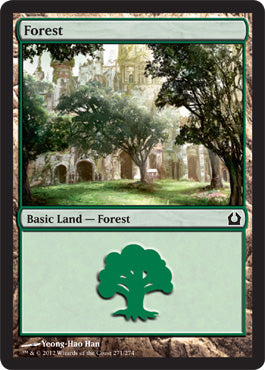 Forest (271) (Return to Ravnica) Medium Play Foil