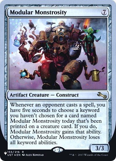 Modular Monstrosity (The List) Light Play Foil