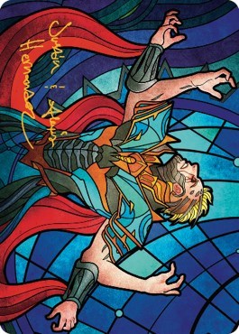 Ertai Resurrected Art Card (70/81) (Gold-Stamped Signature) (Art Series: Dominaria United) Near Mint
