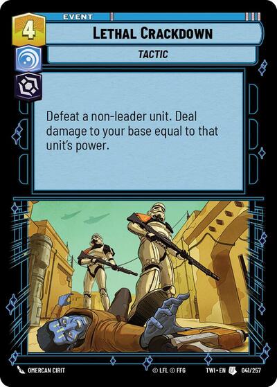 Lethal Crackdown (Twilight of the Republic) Near Mint Foil