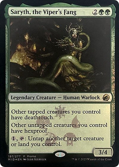 Saryth, the Viper's Fang (Promos: Media) Medium Play Foil