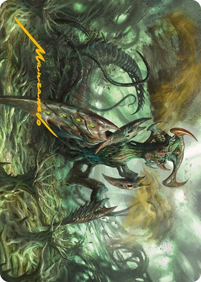 Zopandrel, Hunger Dominus Art Card (Gold-Stamped Signature) (Art Series: Phyrexia: All Will Be One) Near Mint