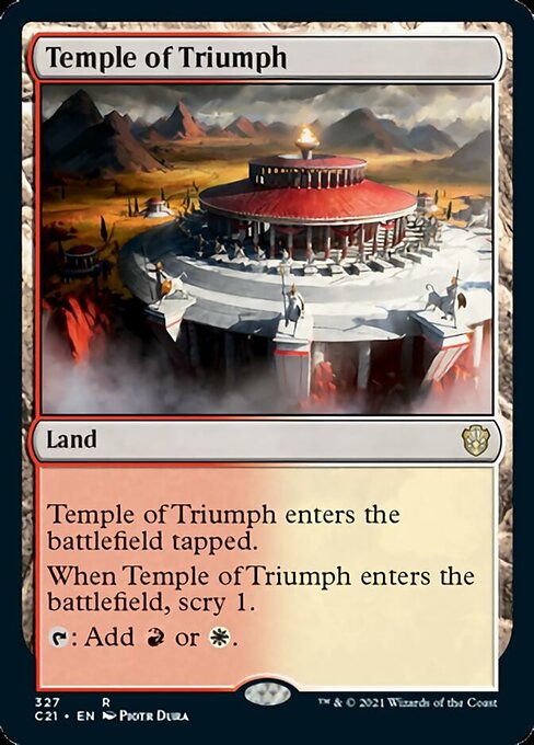 Temple of Triumph (Commander 2021 Strixhaven) Light Play