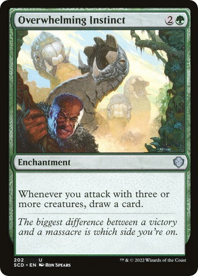 Overwhelming Instinct (Commander 2022 Starter Decks) Medium Play