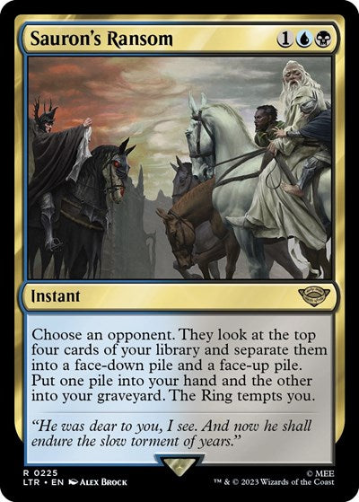 Sauron's Ransom (Universes Beyond: The Lord of the Rings: Tales of Middle-earth) Light Play Foil