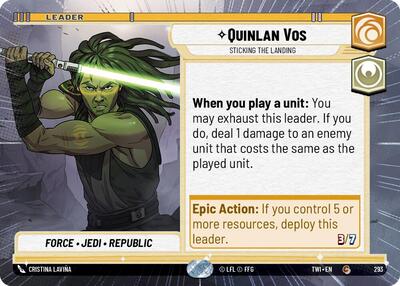 Quinlan Vos Sticking the Landing (Hyperspace) (Twilight of the Republic) Near Mint