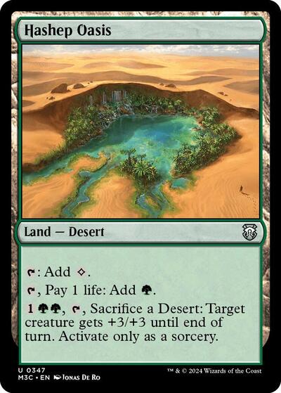 Hashep Oasis (Commander: Modern Horizons 3) Light Play