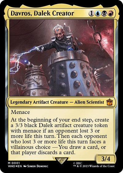Davros, Dalek Creator (Universes Beyond: Doctor Who) Near Mint Foil