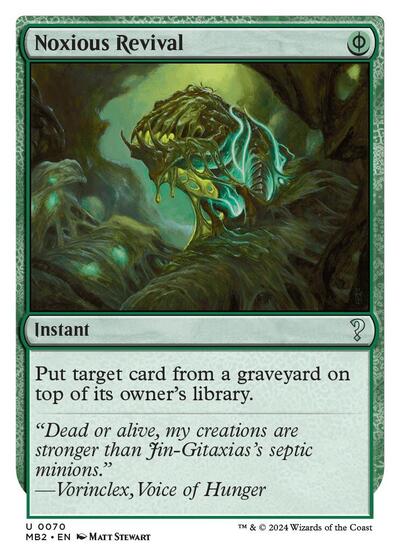 Noxious Revival (White Border) (Mystery Booster 2) Near Mint