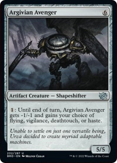 Argivian Avenger (The Brothers' War) Light Play
