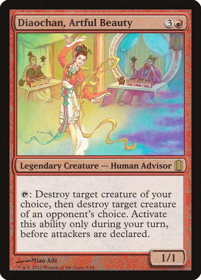 Diaochan, Artful Beauty (Commander's Arsenal) Near Mint Foil
