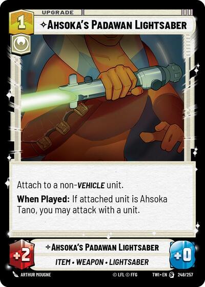 Ahsoka's Padawan Lightsaber (Twilight of the Republic) Near Mint Foil