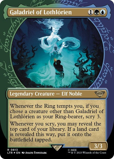 Galadriel of Lothlorien (Showcase) (Surge Foil) (Universes Beyond: The Lord of the Rings: Tales of Middle-earth) Near Mint Foil