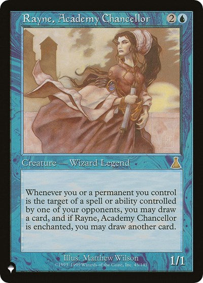 Rayne, Academy Chancellor (The List) Light Play
