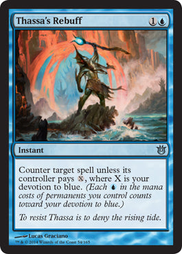 Thassa's Rebuff (Born of the Gods) Light Play Foil