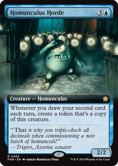 Homunculus Horde (Extended Art) (Foundations) Light Play Foil