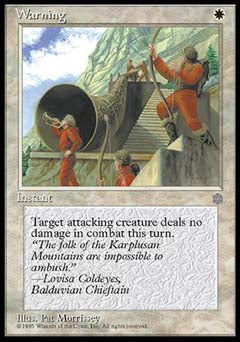 Warning (Ice Age) Medium Play